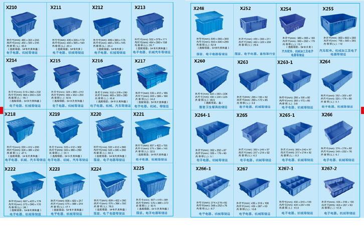 沈阳塑料周转箱X267-X318-沈阳兴隆瑞机械