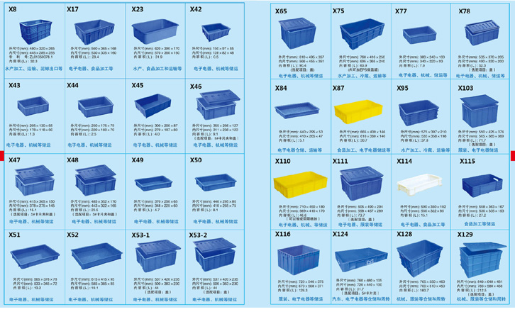 沈阳塑料周转箱X8-X129-沈阳兴隆瑞机械